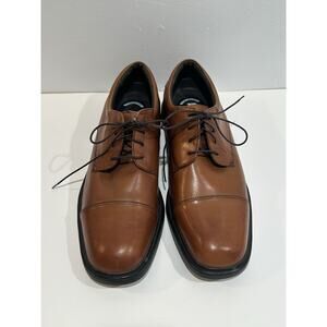 Nunn Bush Size 12 M Comfort Gel Memory Foam Men’s Brown Leather Shoes